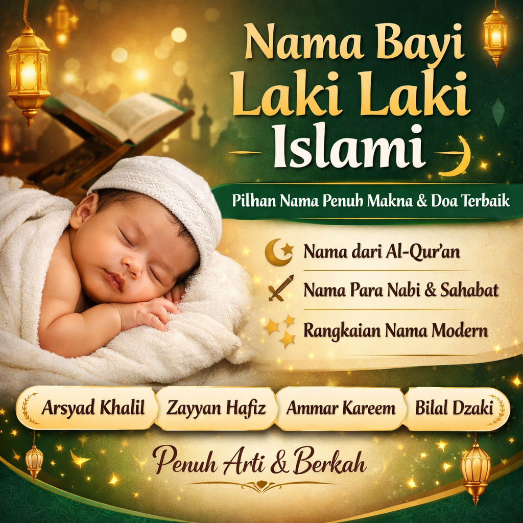 nama bayi laki laki islami